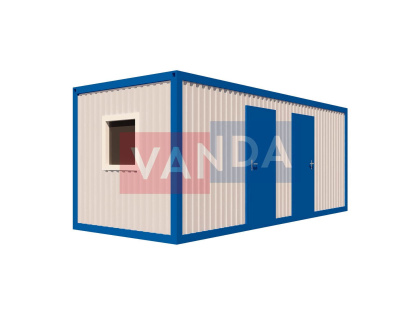 Блок контейнер офисный с двумя окнами №2 (вариант 3)